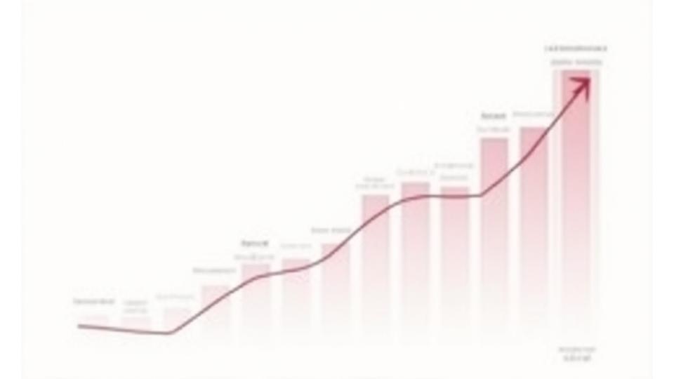 メンズ美容市場の成長と主要トレンドを示すシンプルなグラフ。